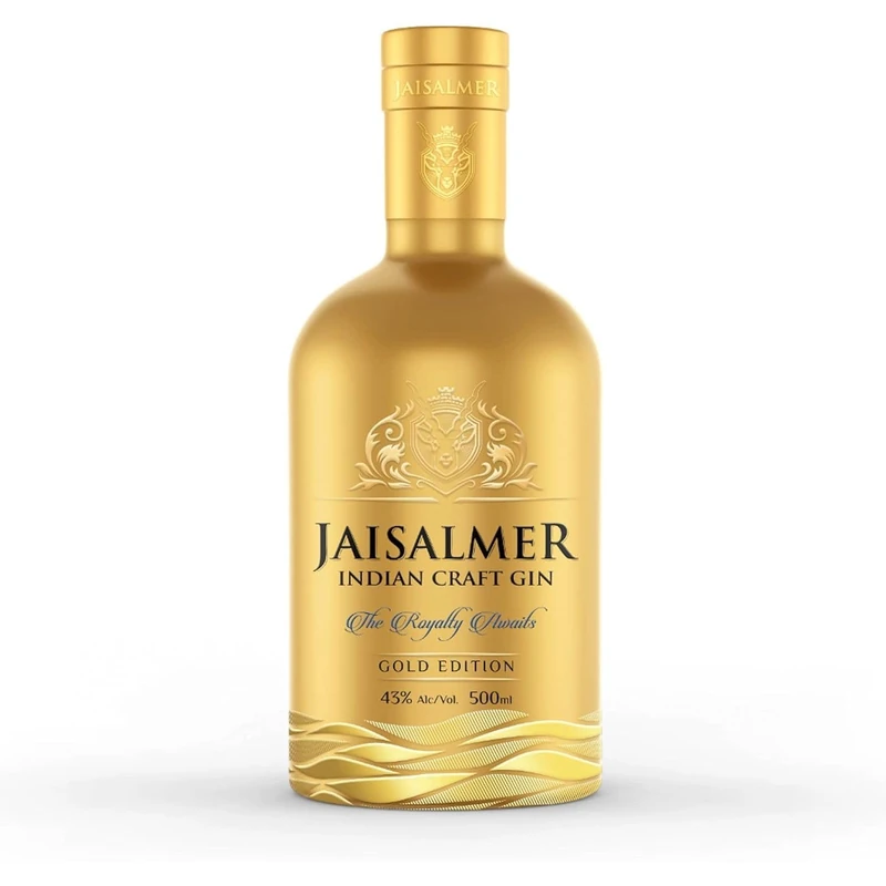 Jaisalmer Indian Craft Gin Gold Edition 43%, 50cl