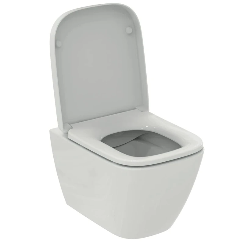 Ideal Standard I.Life S RimLs+ Special Little Space Hanging Toilet Bowl with Length 60 cm Lid and Brake White T500101