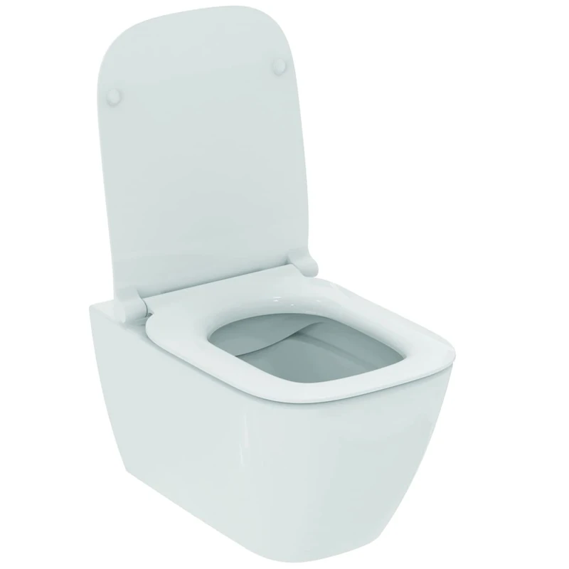 Ideal Standard I.Life B RimLs+ T533001 Toilet Set Without Flange Length 54.5 cm Ultra-Fine Seat and Lowering Brake White
