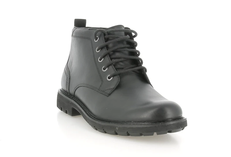 Clarks Men's Batcombe Mix Ankle Boots, Black (Black Leather), 10 UK