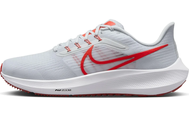 NIKE Men's Air Zoom Pegasus 39 Sneaker, Platinum Tint/LT Crimson-White-Adobe, 9.5 UK
