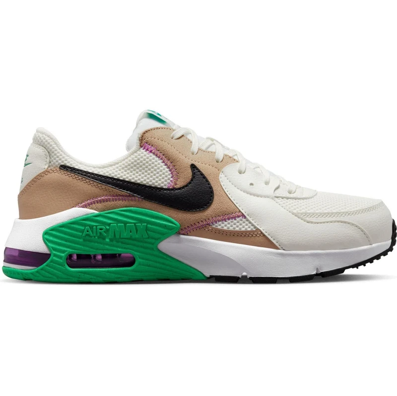 NIKE Men's Air Max Excee Sneaker, SAIL/Black-Hemp-Stadium Green, 11.5 UK