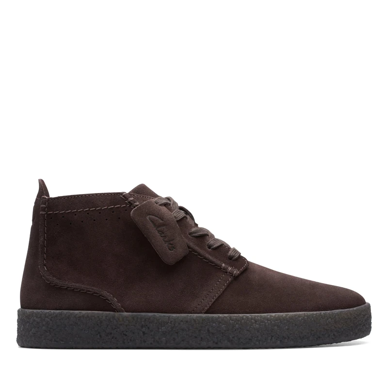 Clarks Streethill Mid Mens Dark Brown Suede, 8