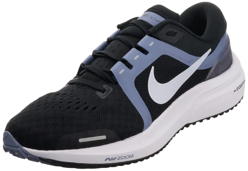NIKE Men's Nike Air Zoom Vomero 16 Sneaker, Black Football Grey Ashen Slate White, 10.5 UK