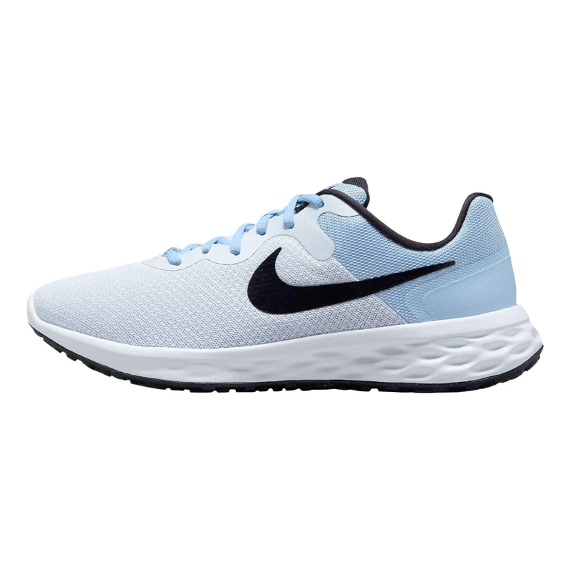 NIKE Men's Revolution 6 Next Nature Sneaker, Football Grey Black Cobalt Bliss White, 9 UK