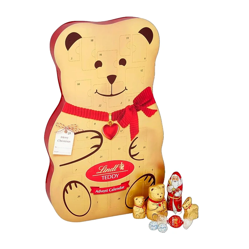 3D Bear Advent Calendar 2025-24 Days Christmas Countdown Chocolate Calendar of Truffles, Teddys & Reindeers, Chocolates Gift Box 310g with Card. Christmas Gifts for Kids, Secret Santa Gifts