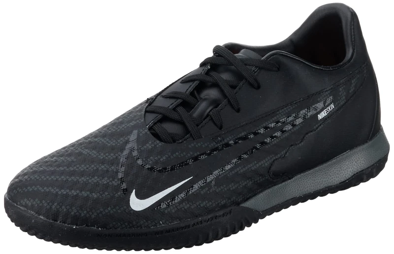 NIKE Men's Phantom GX Academy IC Sneaker, Black/Summit White-DK Smoke Grey, 9.5 UK