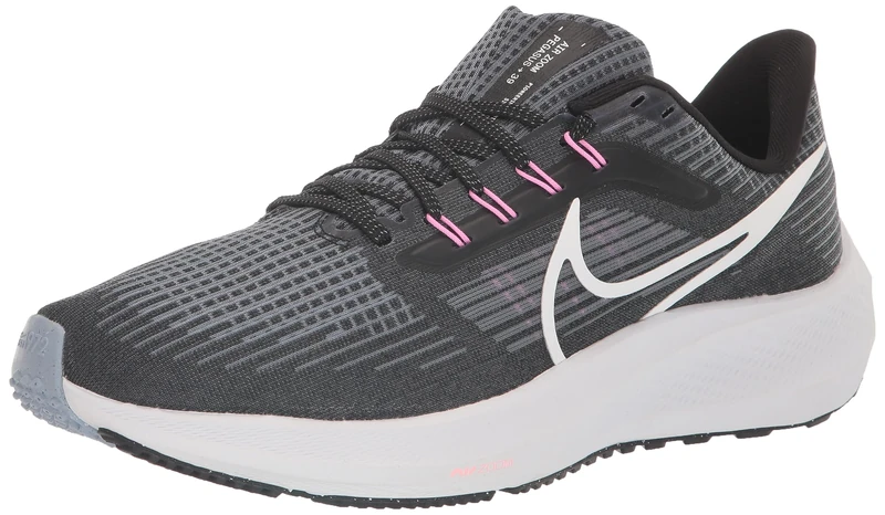 NIKE Men's Air Zoom Pegasus 39 Sneaker, Black/White-Ashen Slate-Cobalt Bliss, 9.5 UK