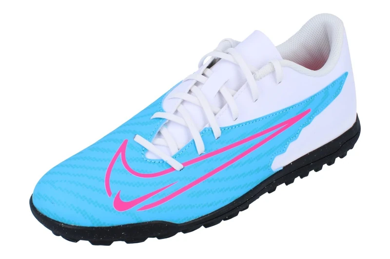 NIKE Men's Phantom Gx Club Tf Sneaker, Baltic Blue Pink Blast White Laser Blue, 5.5 UK