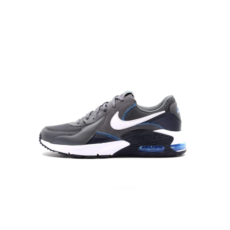 NIKE Men's Air Max Excee Sneaker, Iron Grey/White-Photo Blue-Dark Obsidian, 6 UK