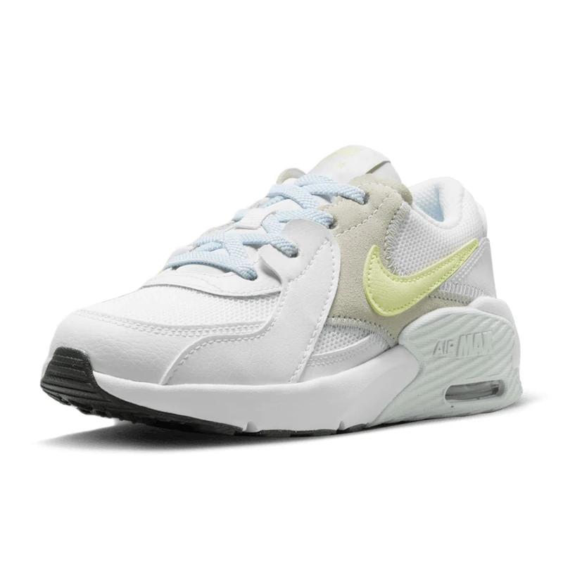 NIKE Air Max Excee Sneaker, White/Citron Tint-Football Grey, 4 UK - Image 1