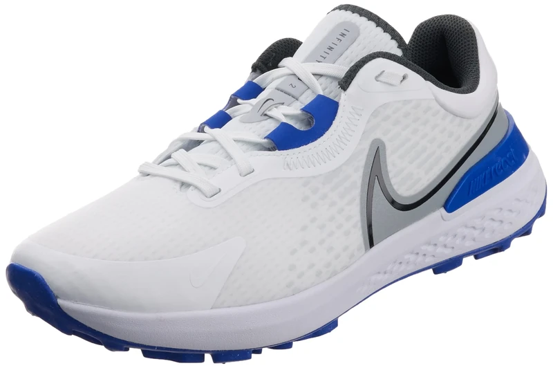 NIKE DJ5593-104 Infinity Pro 2 Sneaker Male White/Black-Wolf Grey-Game Royal UK 9