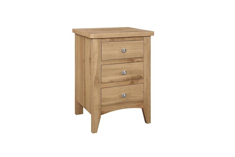 Birlea HAMPSTEAD 3 DRAWER BEDSIDE OAK