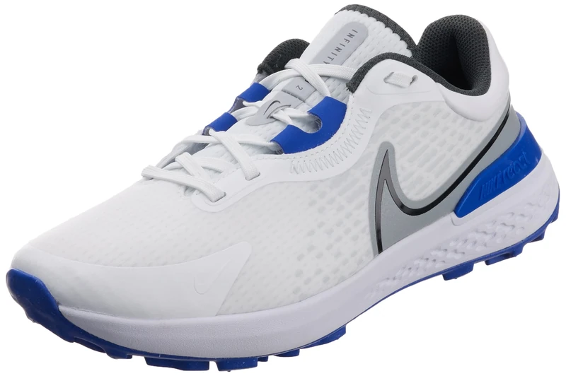 NIKE DJ5593-104 Infinity Pro 2 Sneaker Male White/Black-Wolf Grey-Game Royal UK 10