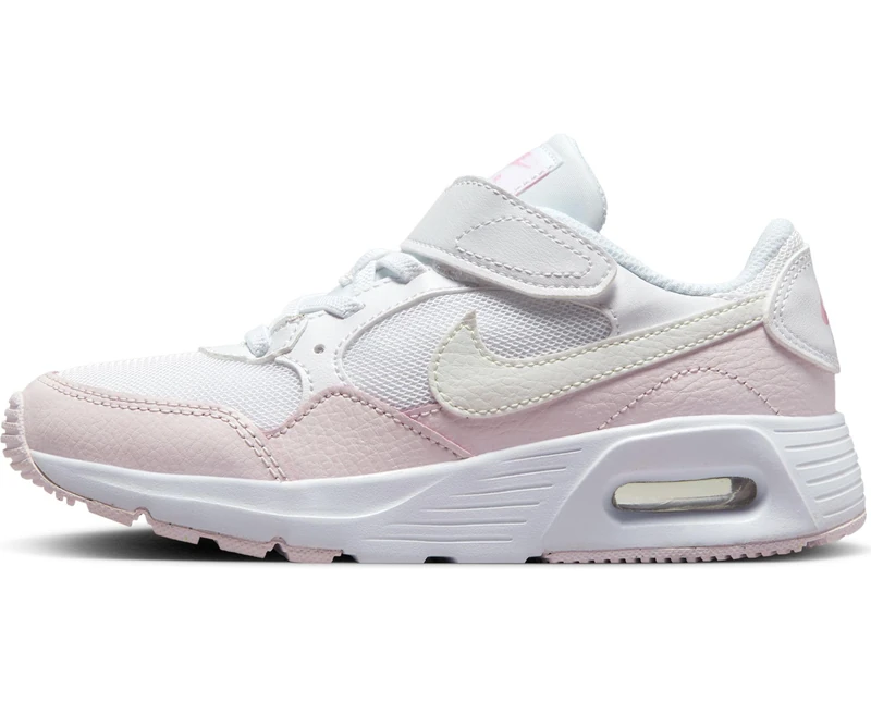 NIKE Boy's Air Max Sc Sneaker, White Summit White Pearl Pink, 13.5 UK