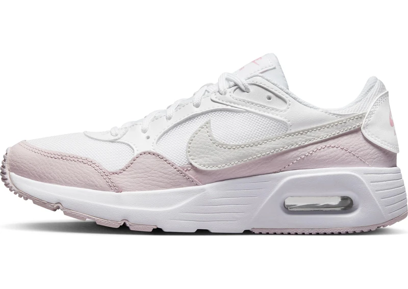 NIKE Boy's Air Max Sc Sneaker, White Summit White Pearl Pink, 4 UK