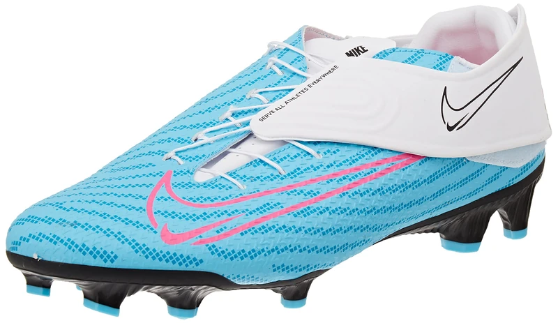 NIKE Women's Phantom GT2 Academy FlyEase MG Sneaker, Baltic Blue/HOT Punch-White-Laser Blue, 6.5 UK