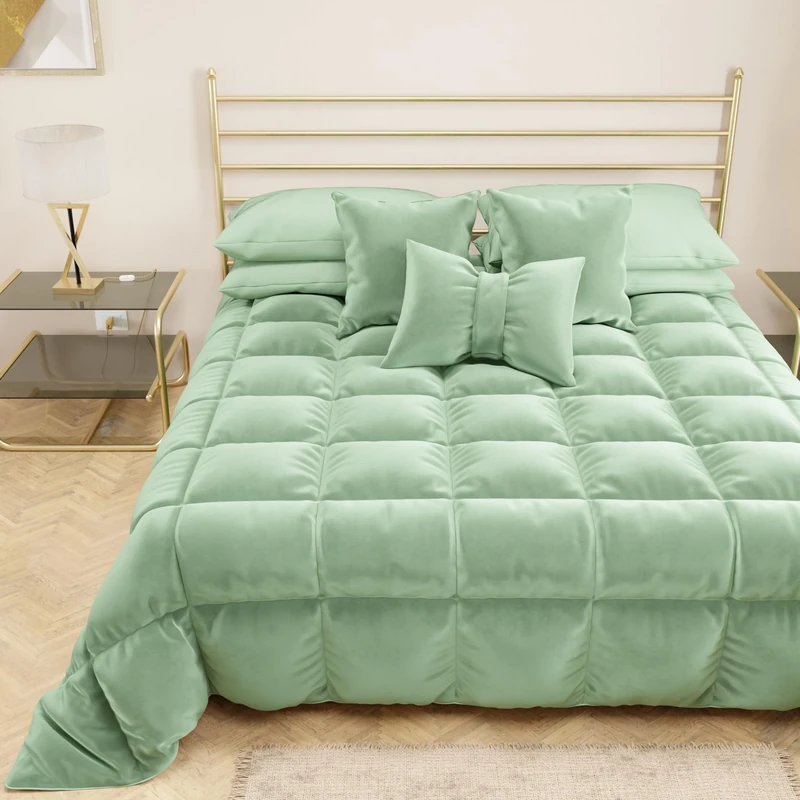 PETTI Artigiani Italiani - Velvet quilt, winter duvet, single duvet, winter duvet made of soft and warm velvet, 100% made in Italy