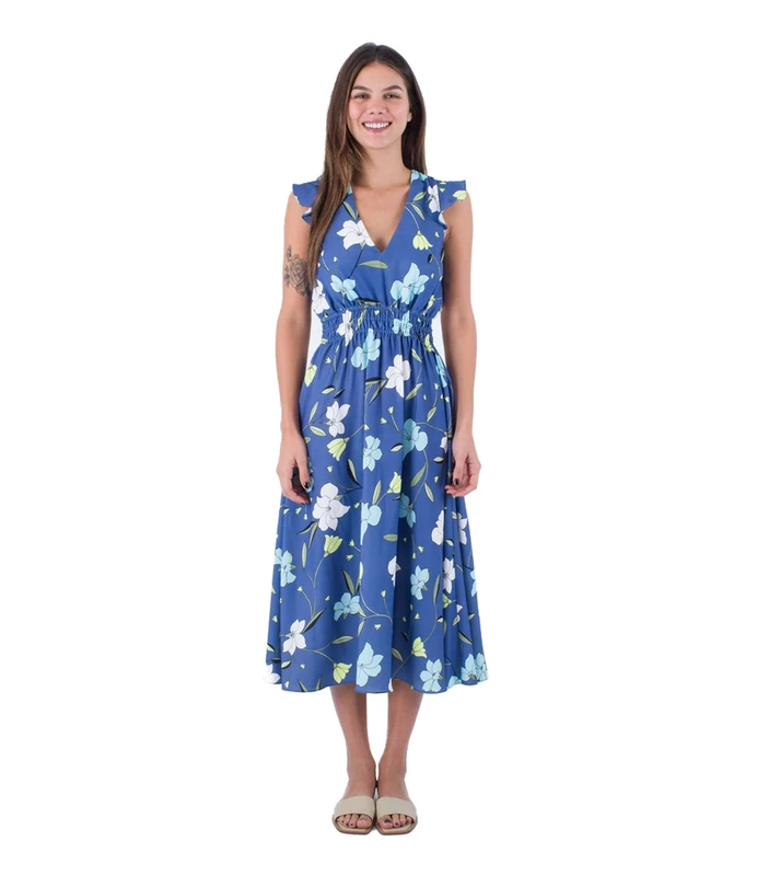 Hurley Women's Poppy Maxi Dress, Dark Blue, XS - Image 1