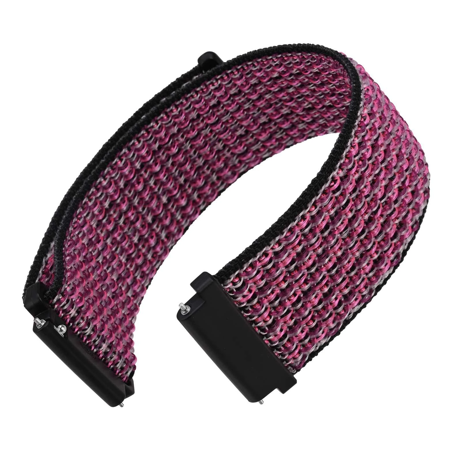 WOCCI 18mm Adjustable Nylon Watch Strap, Quick Release Sport Loop Strap (Ripe Plum)