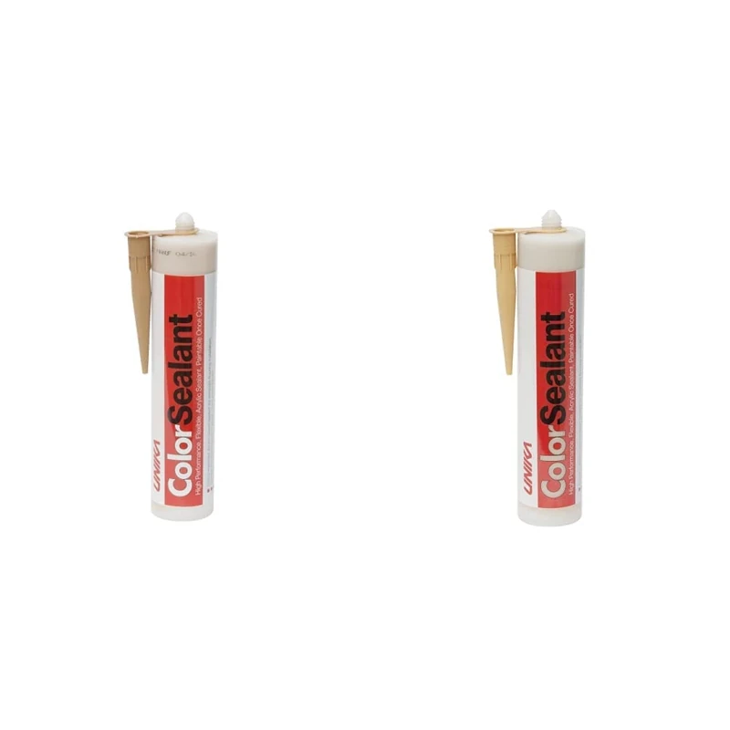 Unika ColorSealant CS4222-AZ Acrylic Gap Filler and Sealant, Medium Oak, 0.57 kg & CS4204-AZ Light Oak Acrylic Gap Filler and Sealant