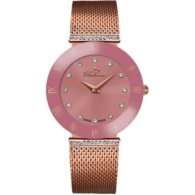 Bellevue Women's Watch F.115, Pink, 33MM, Bracelet