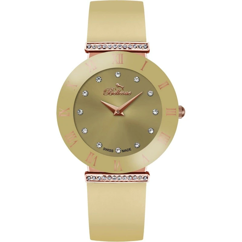 Bellevue Women's Watch E.105, Lemon Tree, 33MM, Strip