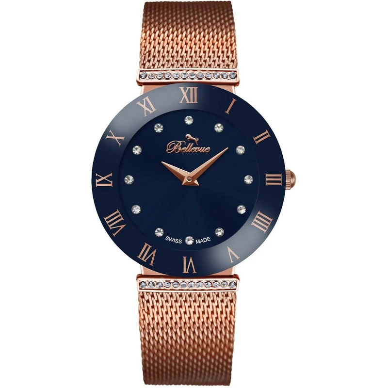 Bellevue Women's Watch F.107, Berry, 33MM, Bracelet