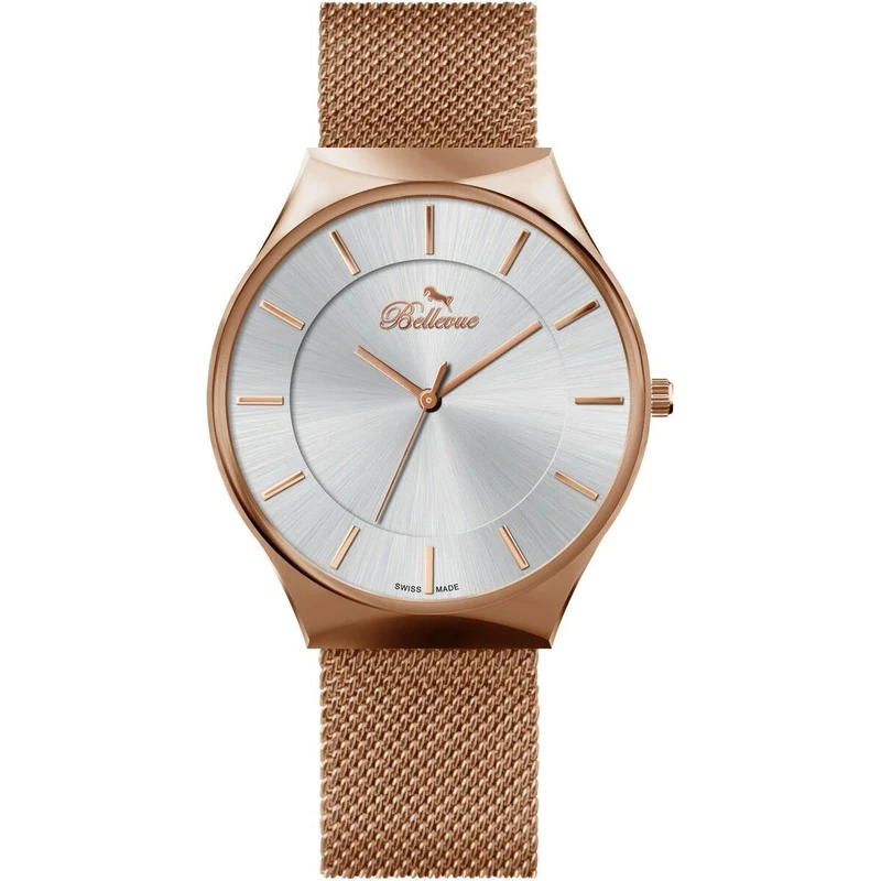 Bellevue Women's Watch E.54, Grey, 32 MM, Bracelet