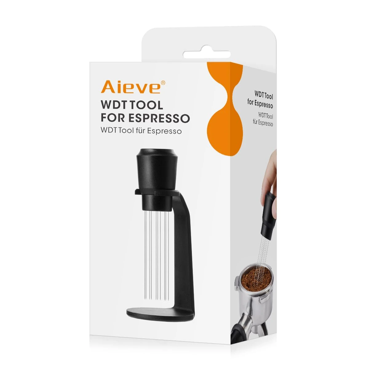 AIEVE WDT Tool, Espresso WDT Tool Coffee Distribution with 0.4mm Stainless Steel Needles, Coffee Distributor Needle Stirrer for Solve Clumping Espresso Geeks