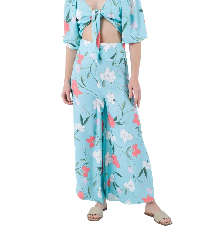 Hurley meta Sportswear LLC Women's Poppy Wide Leg Pant, Aqua, L