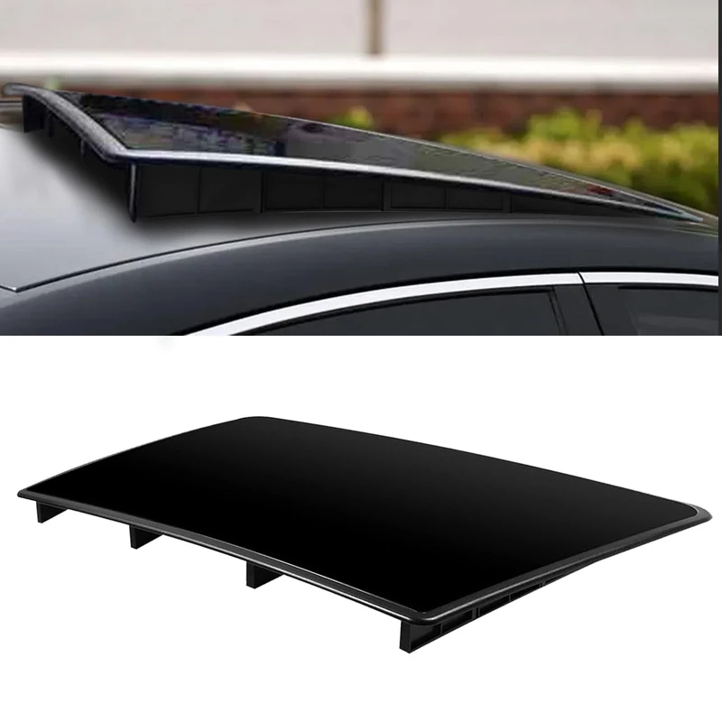 Donpida Car Sunroof Wind Deflector, Universal Car Sunroof Cover, Vent Insulator with Insulation Waterproof Surface, Moonroof Visor, with Waterproof Double Side Tape 28.5×19.5×1.5 Inch