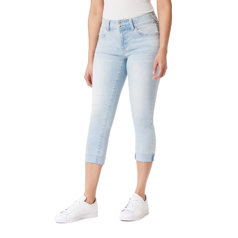 WallFlower Women's Ultra Crop Mid-Rise Insta Soft Juniors (Standard and Plus), Rosalia, 5