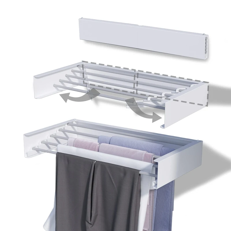 TCO ADVENTURES Drying Rack, Stainless Steel Aluminum, Signal White, M
