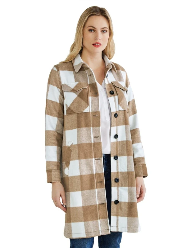 STREET ONE Women's A201803 Übergangsmantel, Dark Nutty Mocca, 38