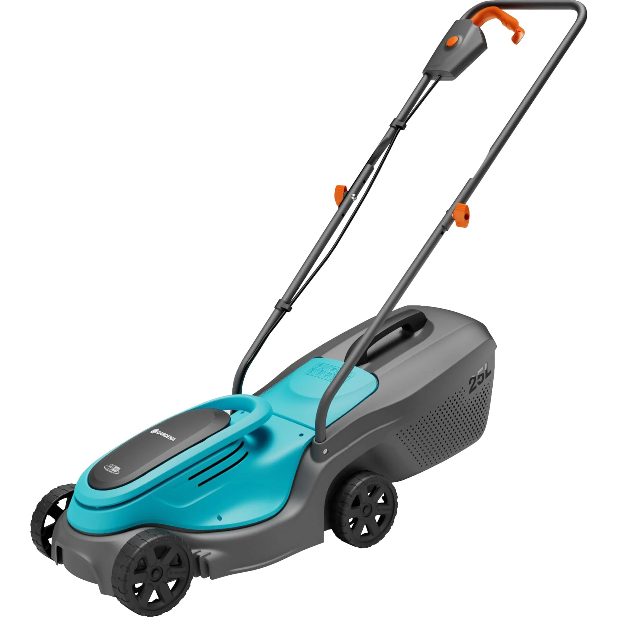 Gardena Battery Lawnmower PowerMax 30/18V P4A without battery: 30 cm cutting width, 35–65 mm cutting height, 25 l catcher capacity, ergonomic handle, foldable frame, brushless motor (14630-55)