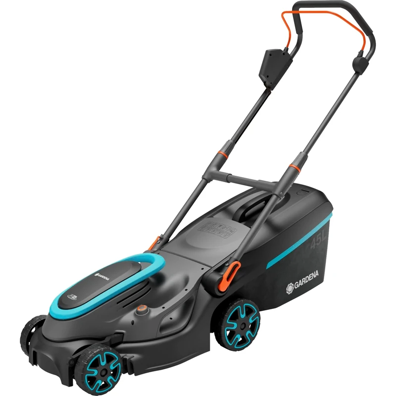 Gardena Battery Lawnmower PowerMax 37/36V P4A without battery: 37 cm cutting width, 45 l catcher capacity, central cutting height adjustment, brushless PowerPlus motor with Eco mode (14638-55)