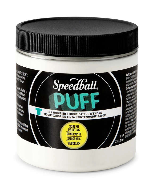 Speedball Puff Ink Modifier 8oz, Ink Modifier Solution, Screen Printing, Printmaking, Add Depth And Dimension To Any Fabric Textile Project, Screen Printing Kit, Printmaking Accessories