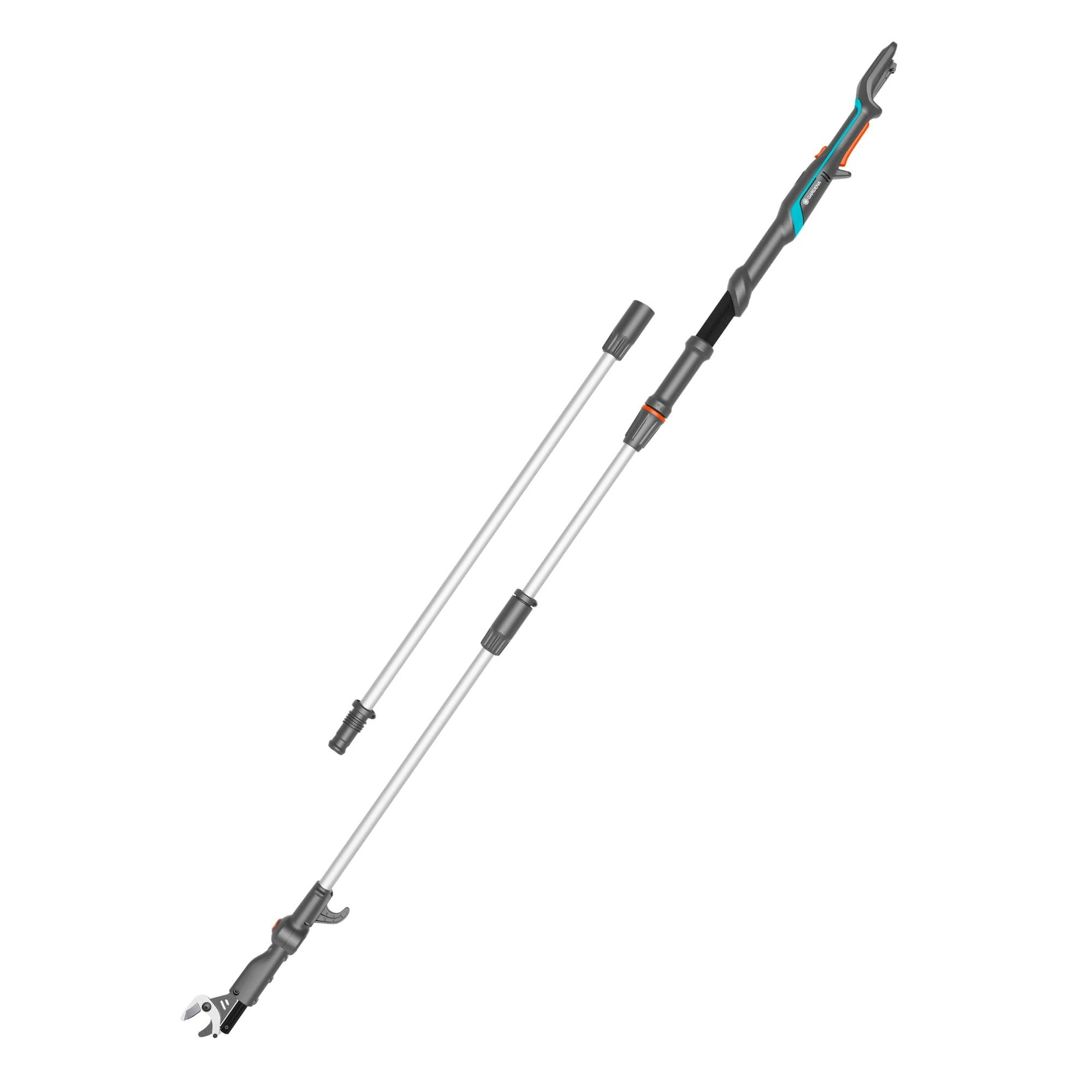 Gardena Cordless Telescopic Tree Pruner HighCut 360/18V P4A no battery: Lopper with telescopic handle for branches up to 5 m high, rotating cutting head, ergonomic handle, LED display (14776-55)