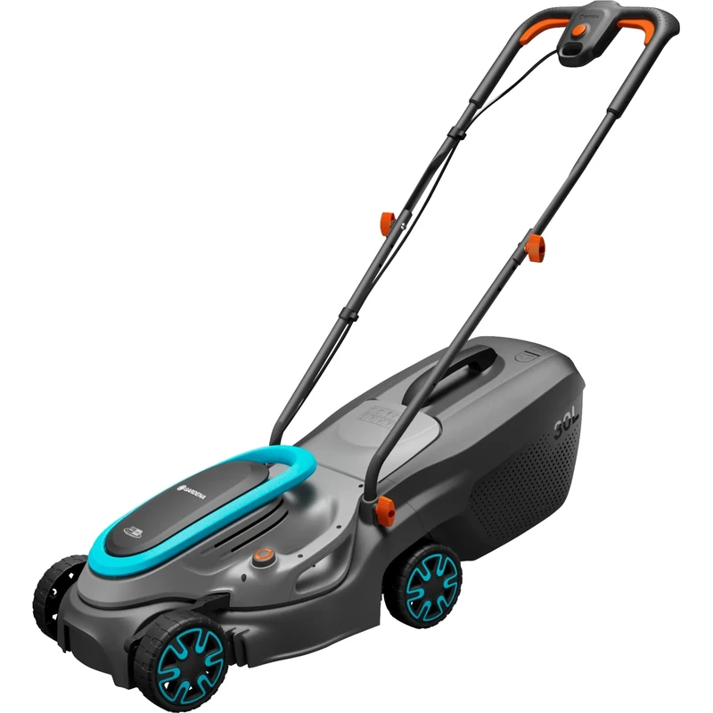 Gardena Battery Lawnmower PowerMax 32/18V P4A without battery: 32 cm cutting width, 30 l catcher capacity, central cutting height adjustment, brushless PowerPlus motor with Eco mode (14632-55)