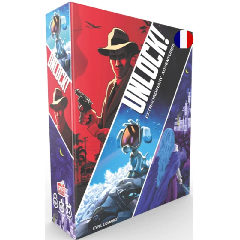 Unlock 11 - Extraordinary Adventures - French Version - From 1 to 6 Players - 10 Years and Up - Image 1