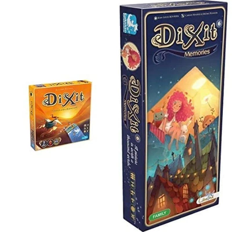 Libellud UNBOX NOW Dixit (2021) | Board Game Ages 8 + 3 to 8 Players 30 Minutes Playing Time + Libellud Dixit Expansion 6: Memories Board Game Ages 8 + 3 to 8 Players 30 Minutes Playing Time