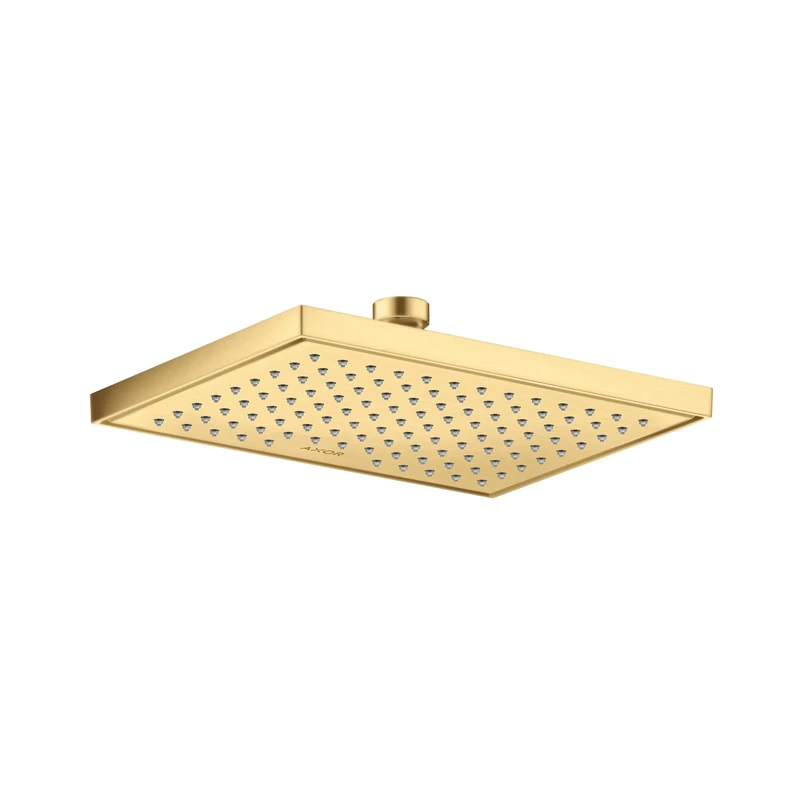 AXOR 35370251 Square 245/185 1-Jet, Brushed Gold Optic 2.5 GPM Showerhead
