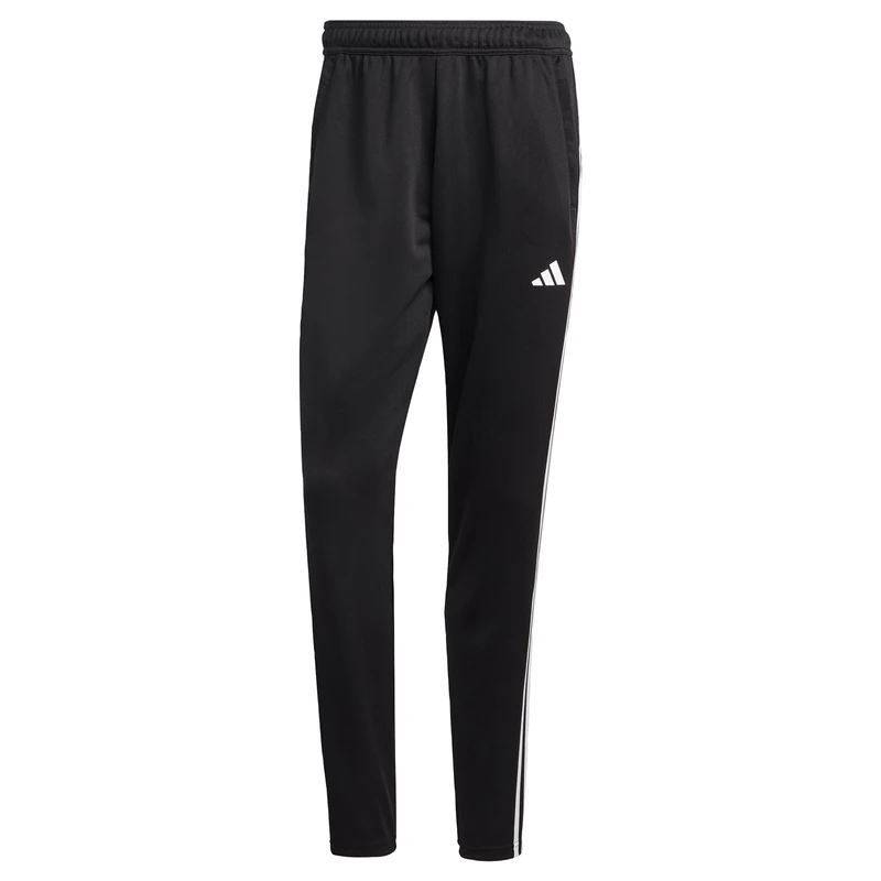 adidas Men's Train Essentials 3-Stripes Training Pants, Black/White, XS
