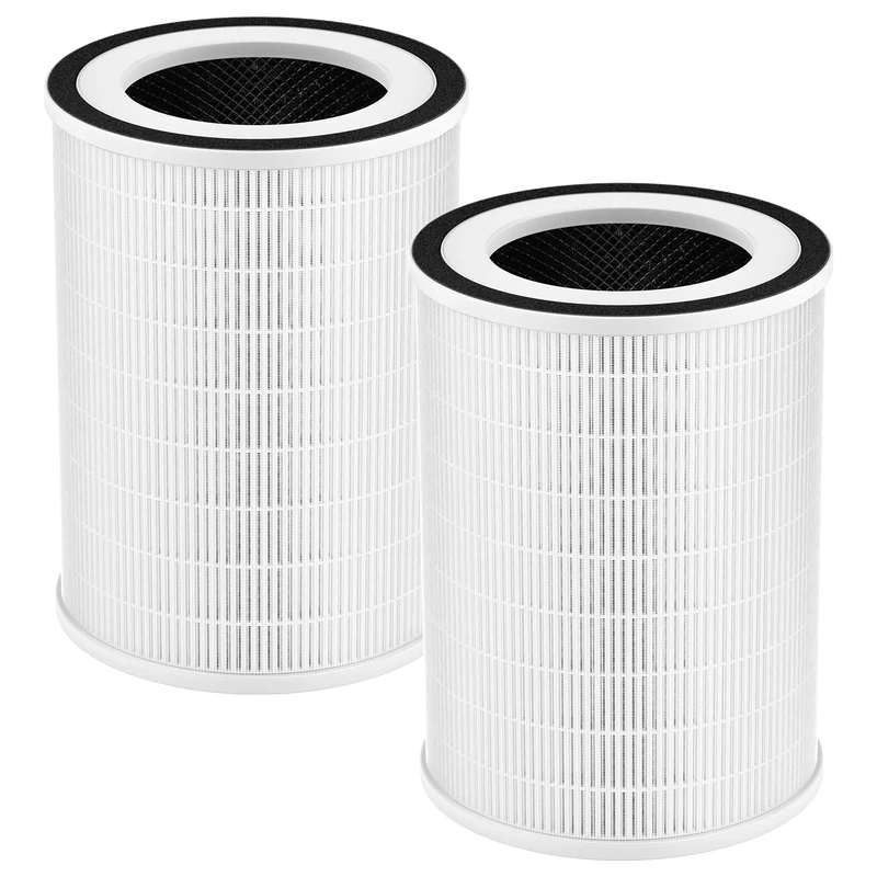 2 Pack True HEPA KILO Filter Compatible with Afloia KILO, KILOPLUS, KILOPRO, MIRO,MIRO PRO and MORENTO MR-Kilo, Kalo Air Purifier, 360° 3-Stage Filtration