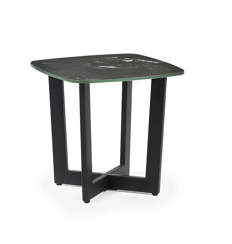 Julian Bowen Olympus Lamp Table, Black Marble Effect