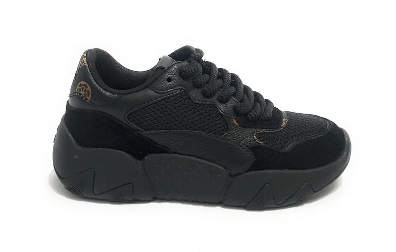 Guess Women's Goldon Oxford Flat, Black Brown, 2 UK