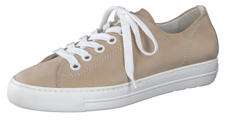 Paul Green Women Lace-Up Shoes 4704, Ladies Comfort Shoes Width: Regular (WMS),Comfort Low Shoe,Comfortable,Laces,Beige (Black),37.5 EU / 4.5 UK - Image 1
