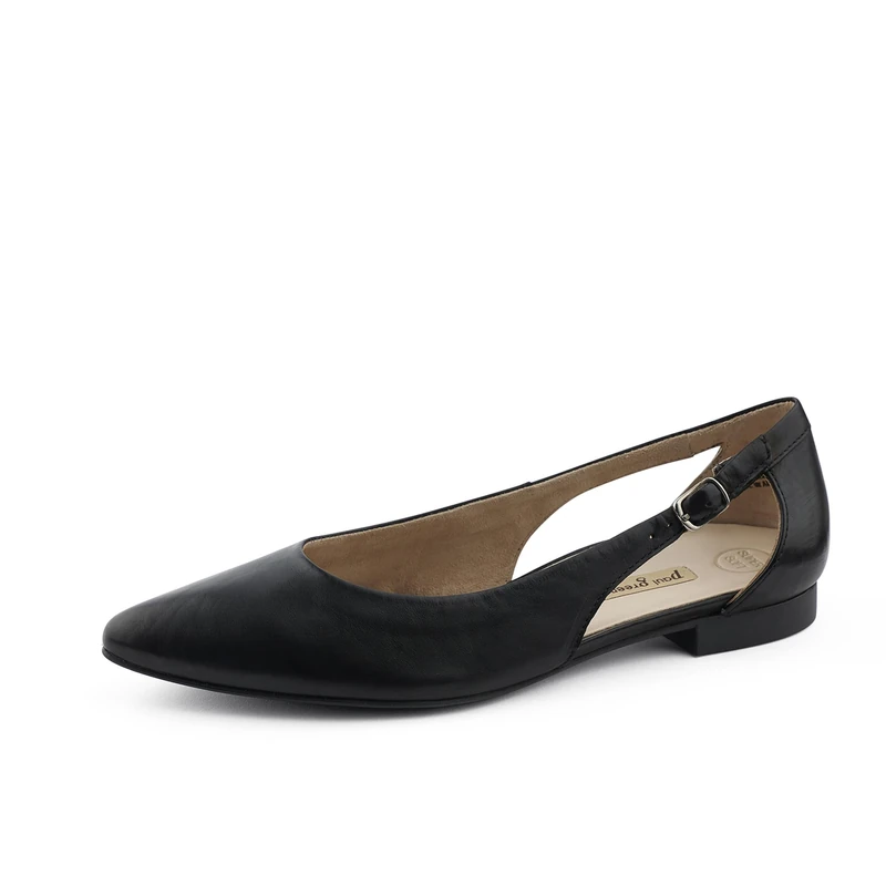 Paul Green Women Ballet Flats 2992, Ladies Classic Ballet Flats Width: Regular (WMS),Flats,Summer Shoe,Classic,Elegant,Schwarz (Black),38 EU / 5 UK