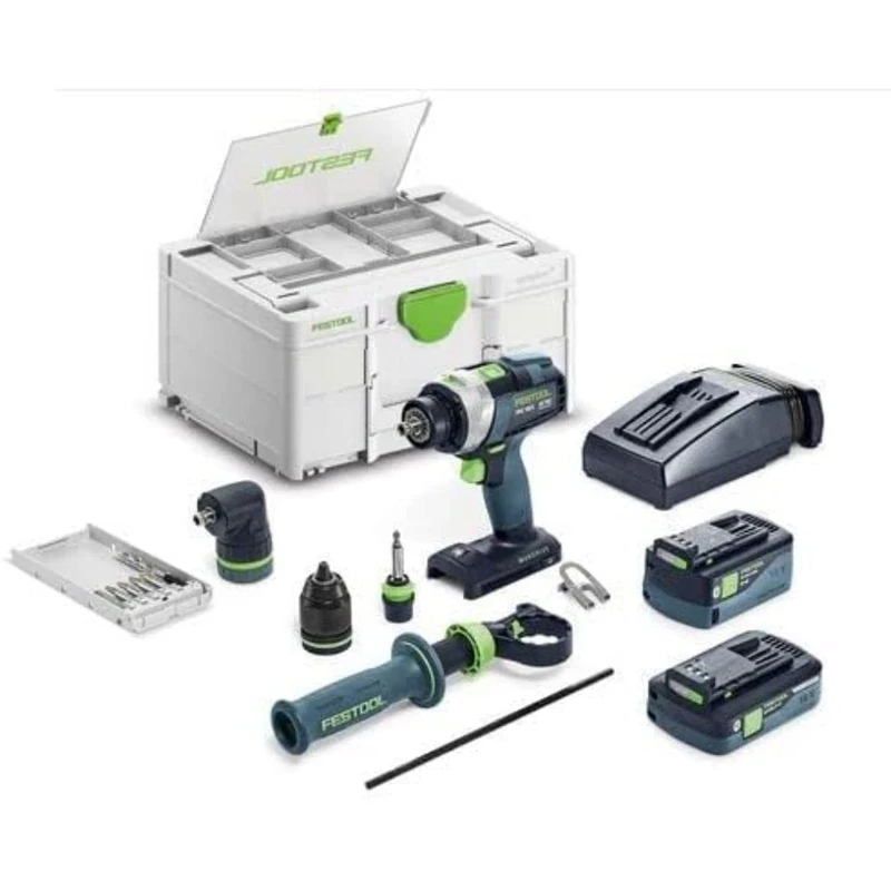 Festool Cordless Percussion Drill TPC 18/4 5,0/4,0 I-Set QUADRIVE